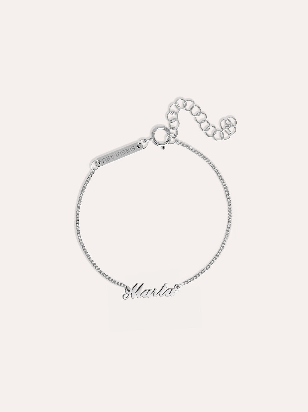 singularu Pulsera Personalizada Carrie Plata