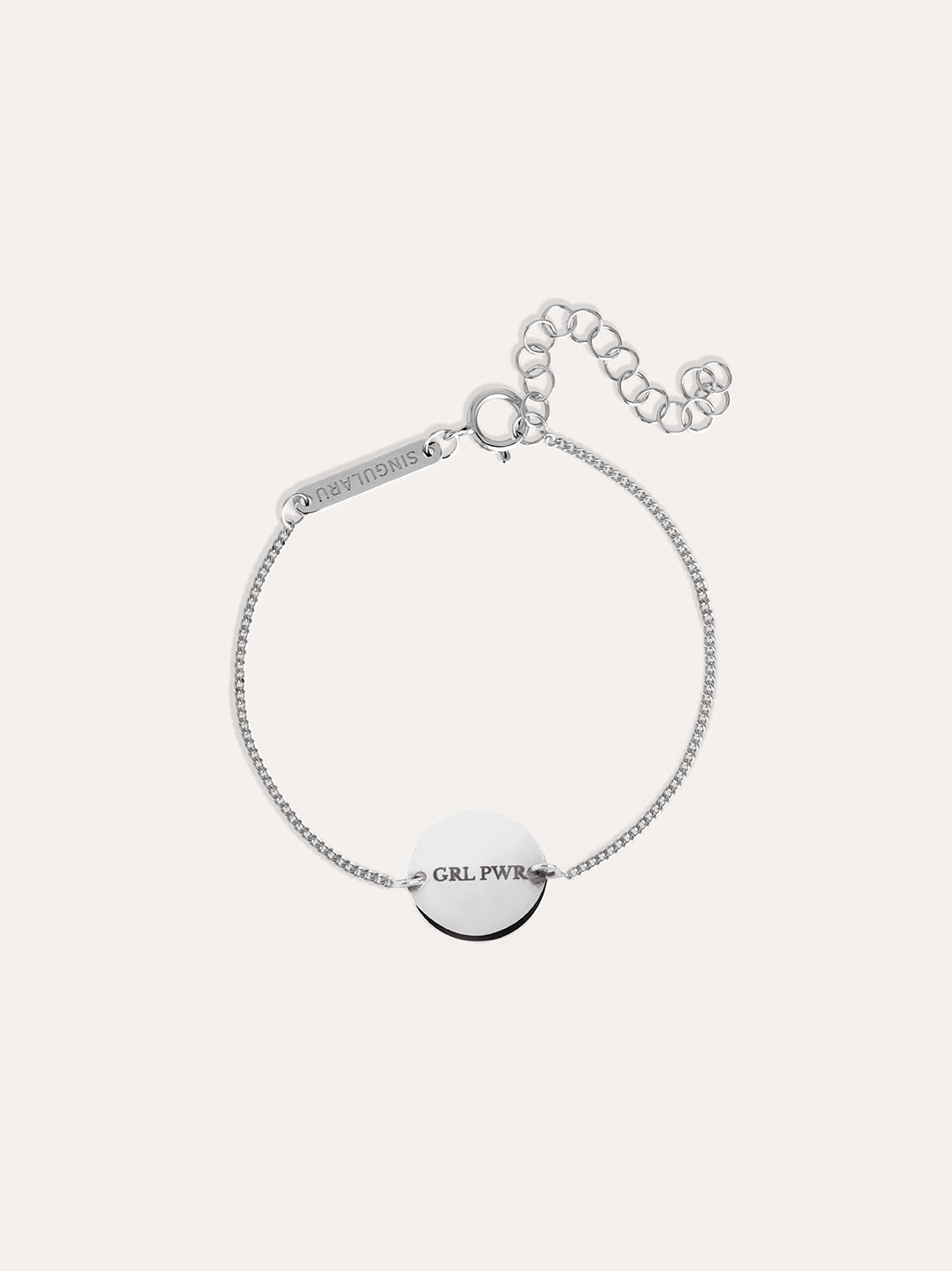 singularu Pulsera Personalizada Moon Plata