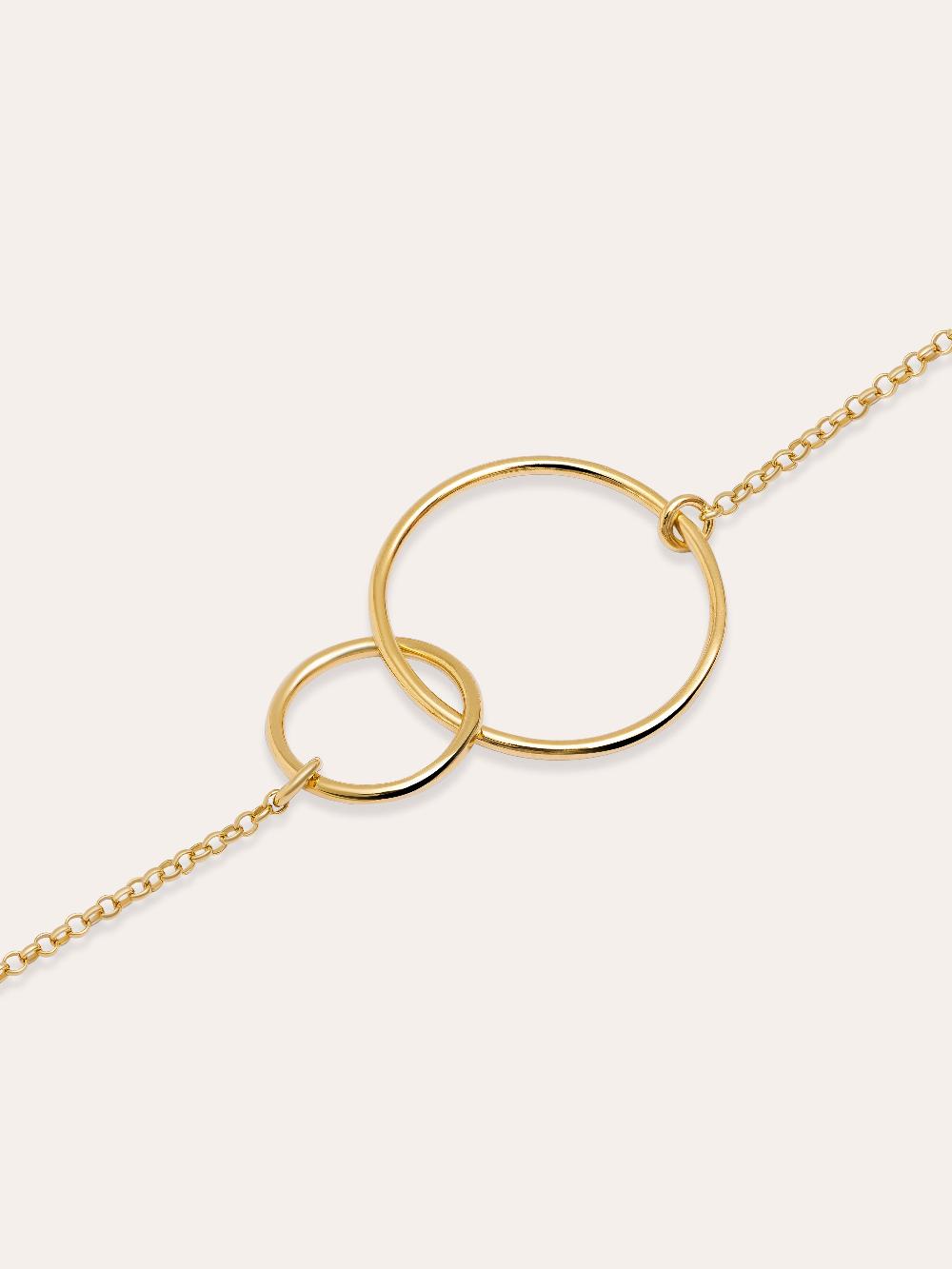 Singularu Pulsera Sister Plata Baño Oro