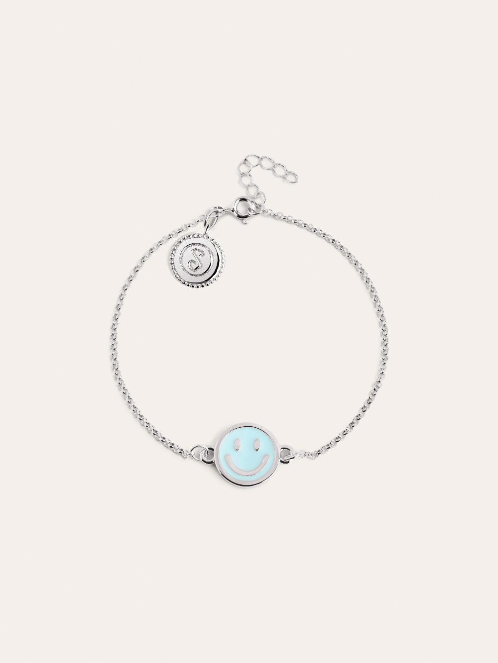 singularu Pulsera Smiley Sky Enamel