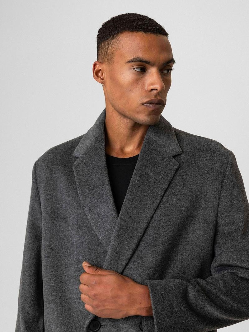 Sinned X About You Abrigo De Entretiempo Antioch En Gris