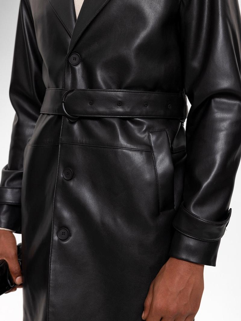 Sinned X About You Abrigo De Entretiempo Antioch En Negro