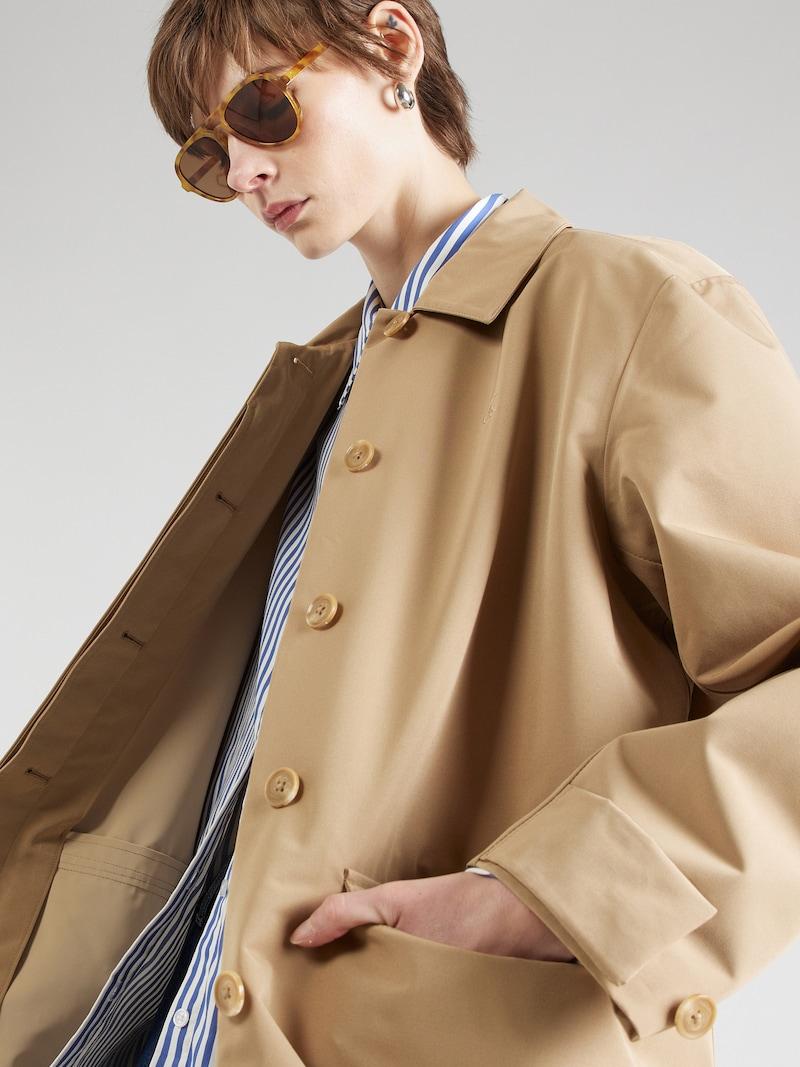 Sinned X About You Abrigo De Entretiempo Calvin Klein Jeans En Beige Oscuro