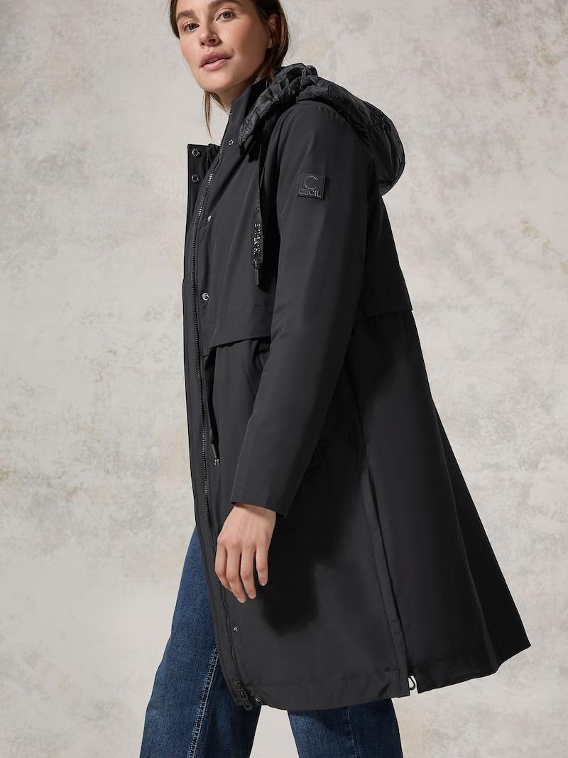 Sinned X About You Abrigo De Entretiempo CECIL En Negro