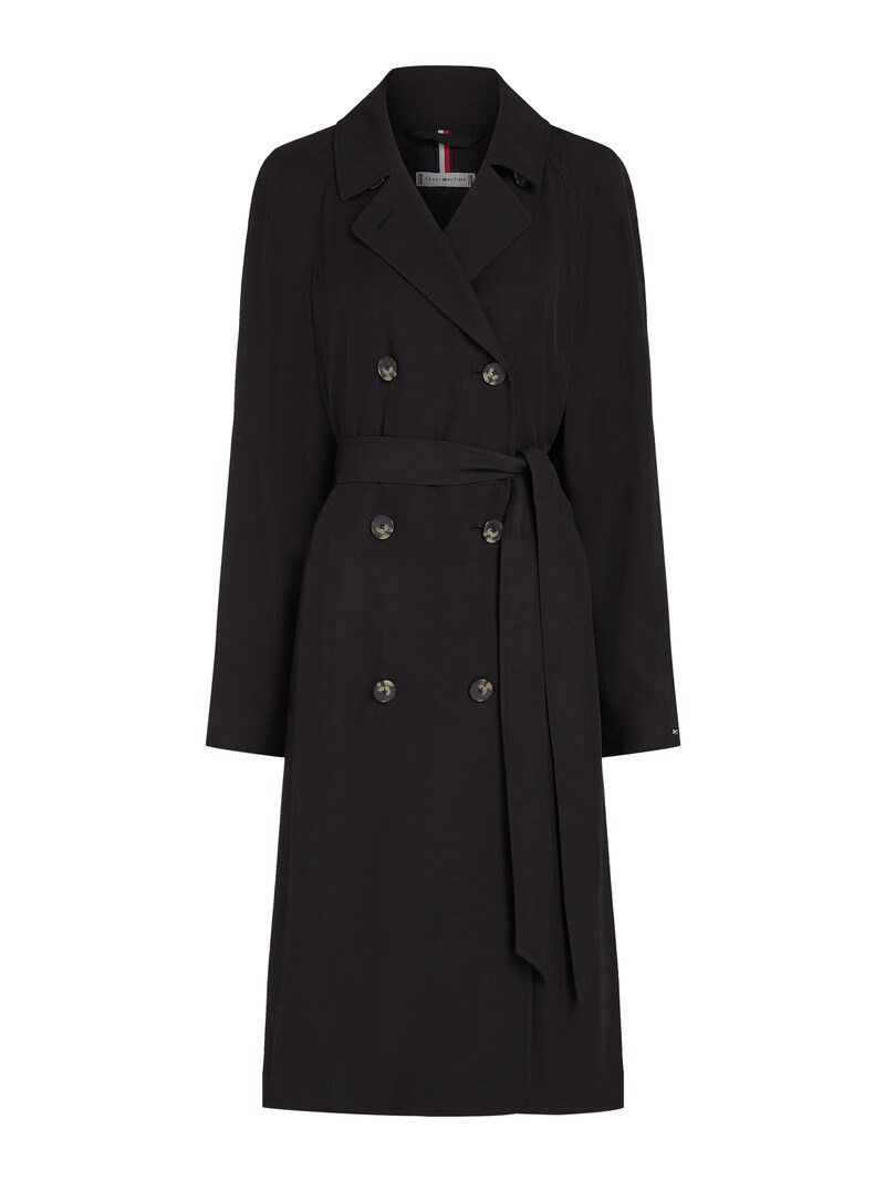 sinned x about you Abrigo de entretiempo 'ESSENTIAL FLUID TRENCH' TOMMY HILFIGER en Negro