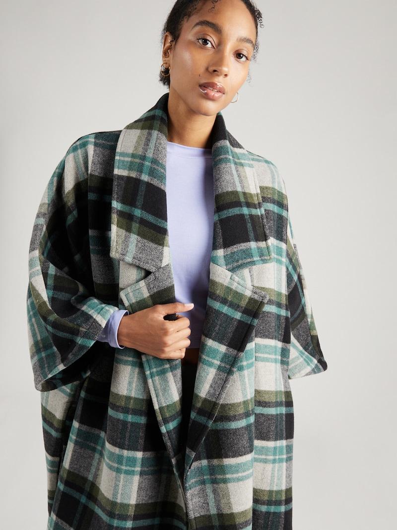 Sinned X About You Abrigo De Entretiempo 'Mimi' Florence By Mills Exclusive For ABOUT YOU En Greige Gris Moteado Negro