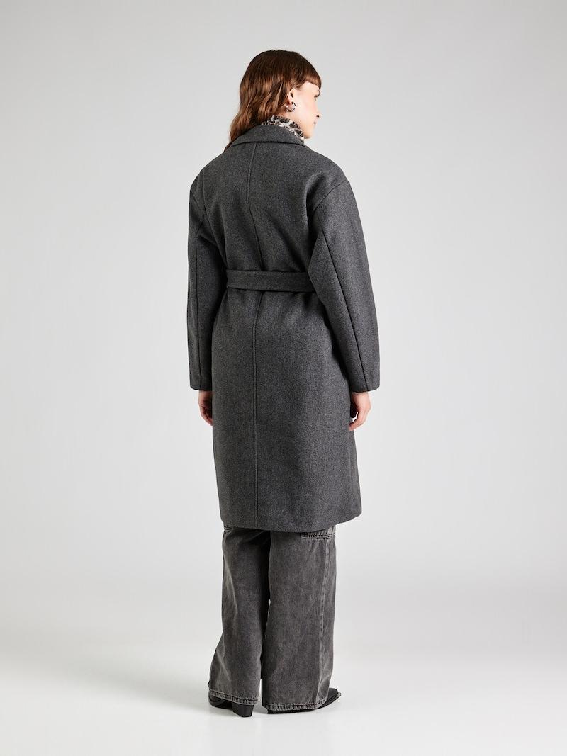 Sinned X About You Abrigo De Entretiempo 'VMFORTUNE' VERO MODA En Gris Oscuro