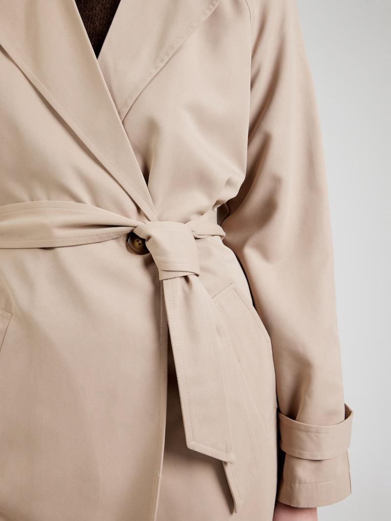 Sinned X About You Abrigo De Entretiempo 'VMLou' VERO MODA En Beige Oscuro