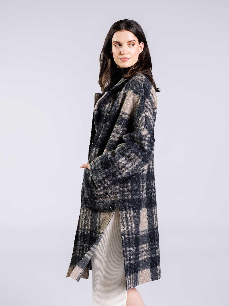 Sinned X About You Abrigo De Invierno 'Check Girl' FREAKY NATION En Azul Oscuro