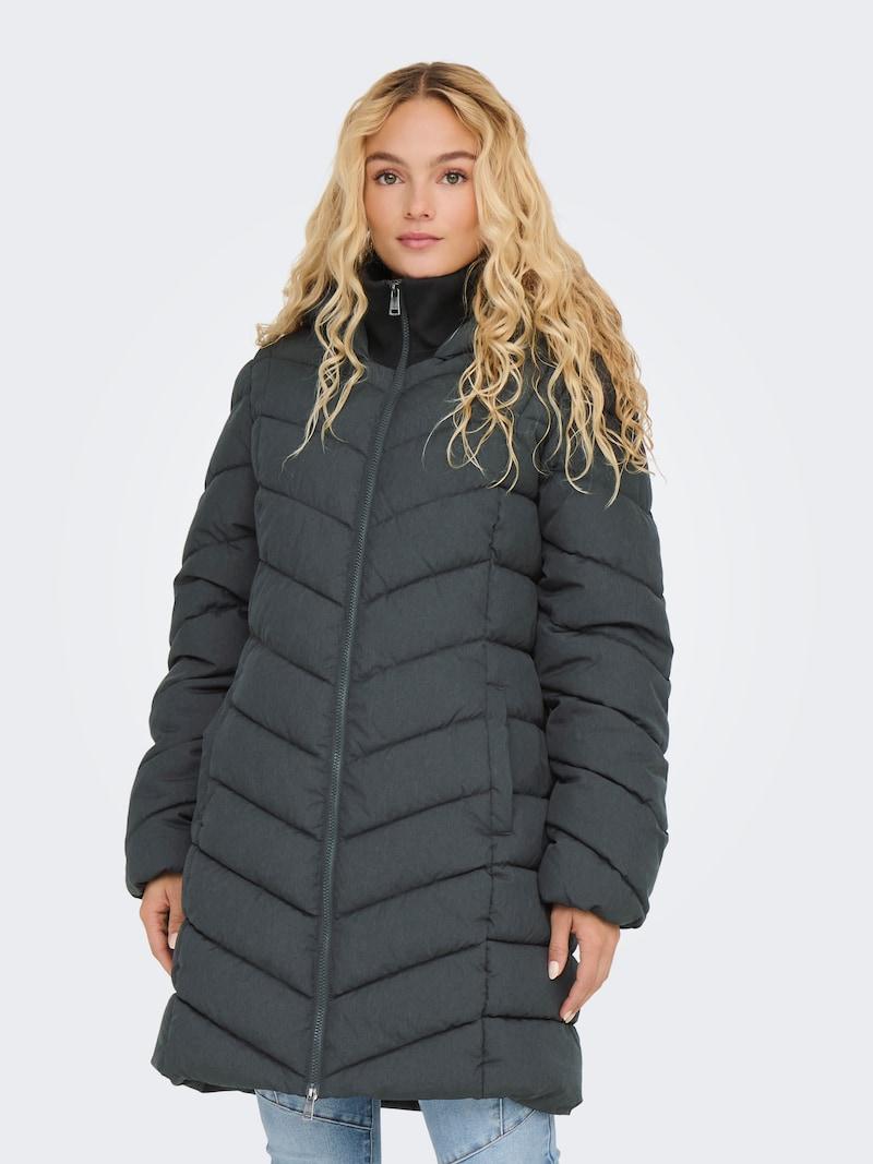 Sinned X About You Abrigo De Invierno 'ONLLUNA' ONLY En Gris Basalto