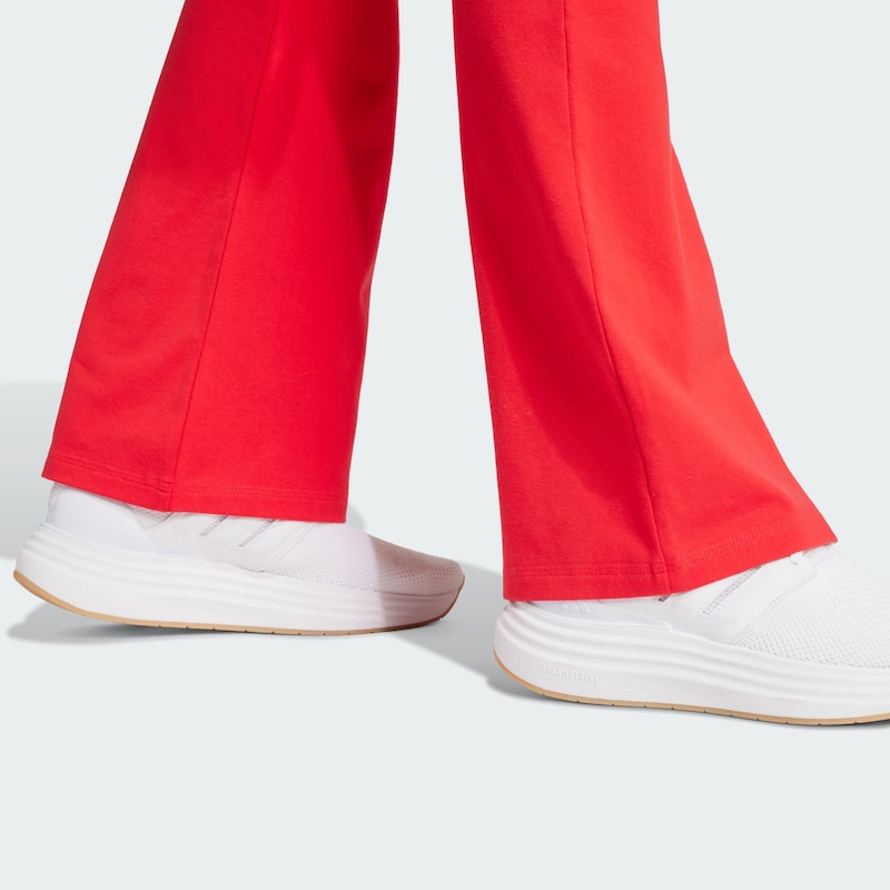 Sinned X About You Acampanado Pantalón Deportivo 'Essentials' ADIDAS SPORTSWEAR En Rojo