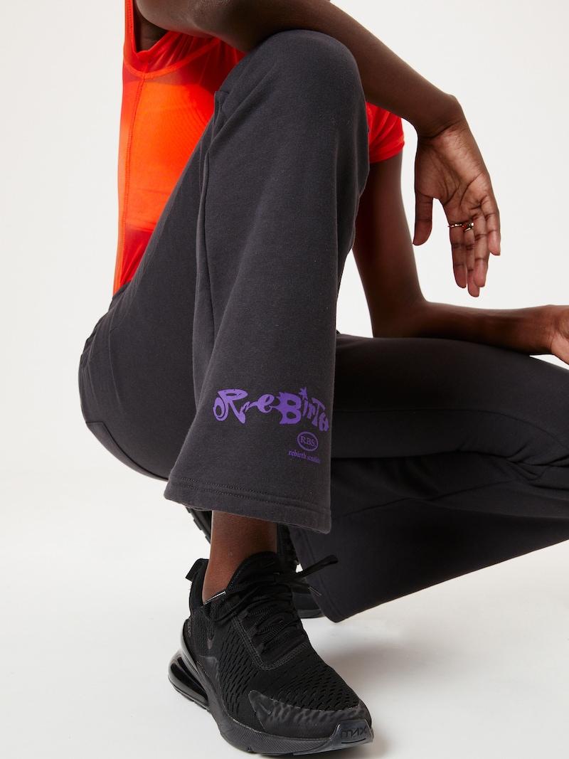 Sinned X About You Acampanado Pantalón 'Peter' Rebirth Studios En Gris Oscuro