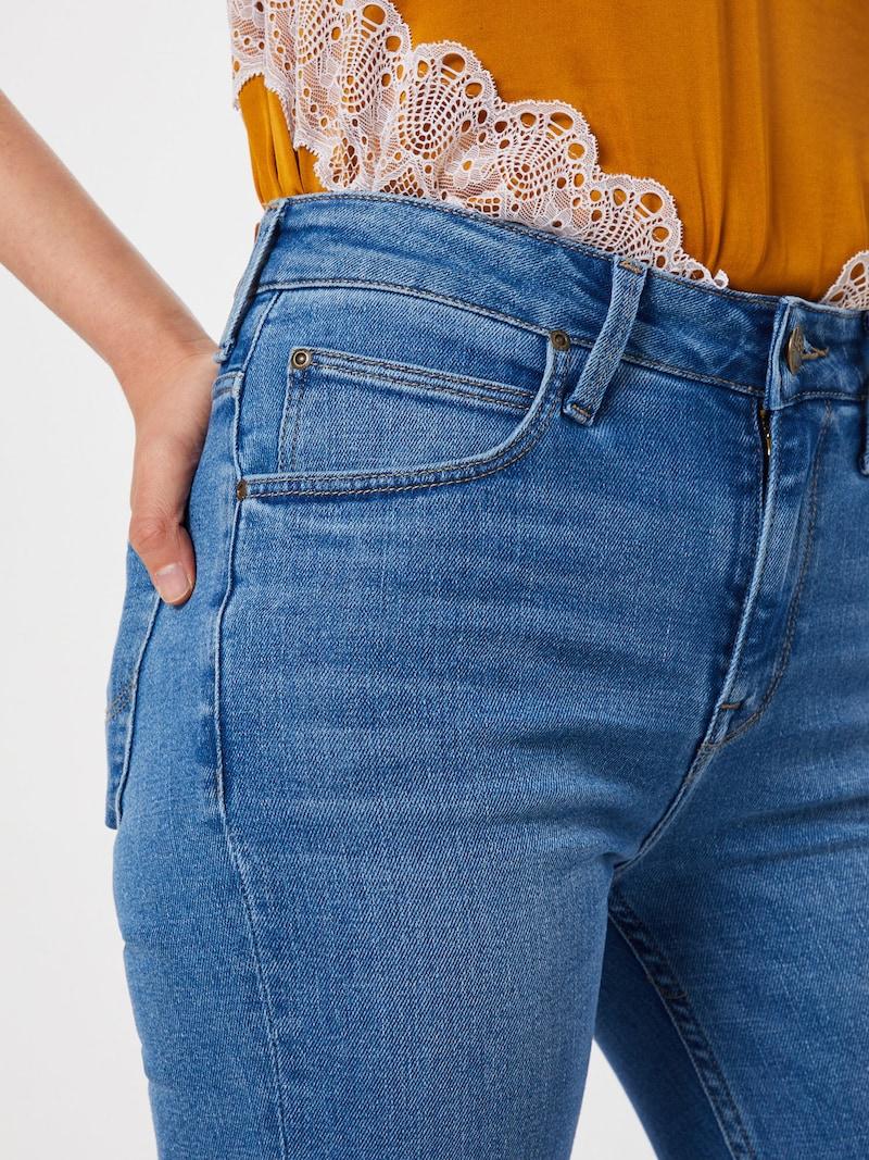 Sinned X About You Acampanado Vaquero 'Breese' Lee En Azul Denim