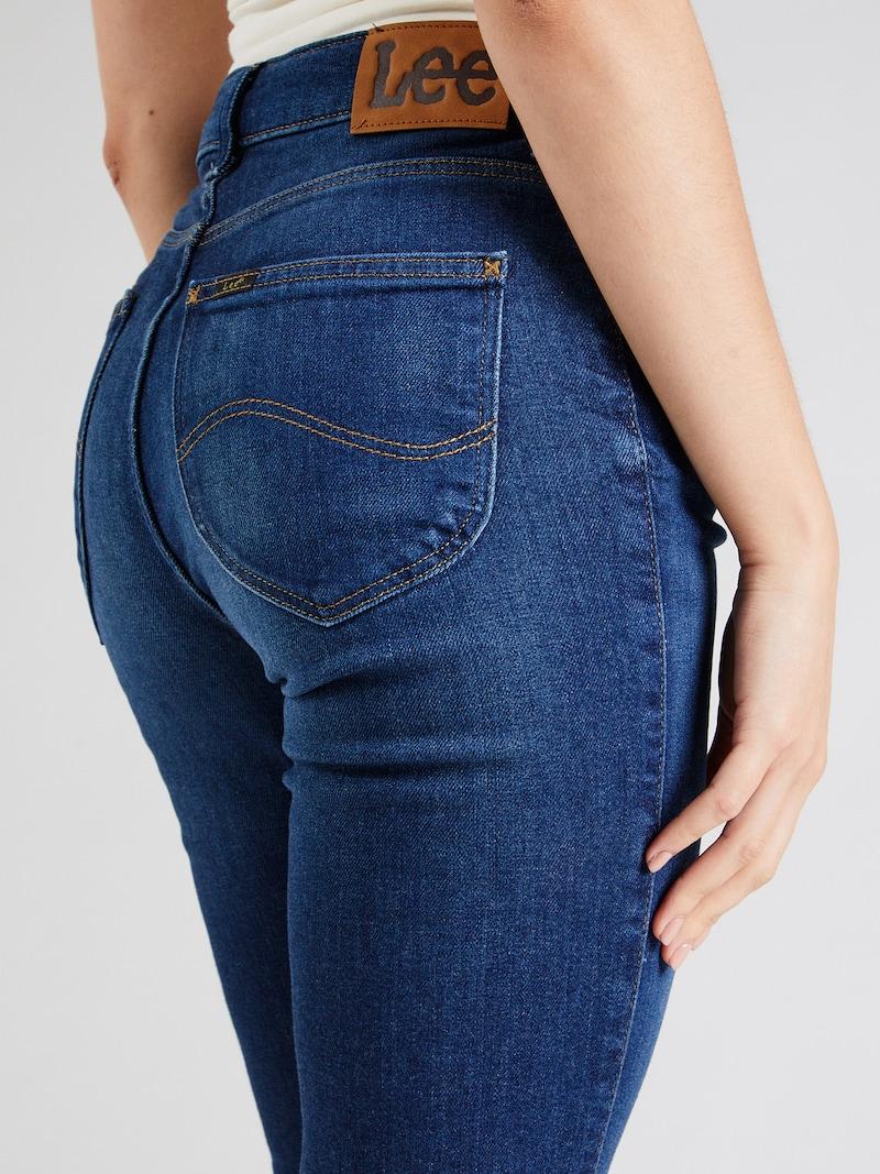 Sinned X About You Acampanado Vaquero 'BREESE' Lee En Azul Denim