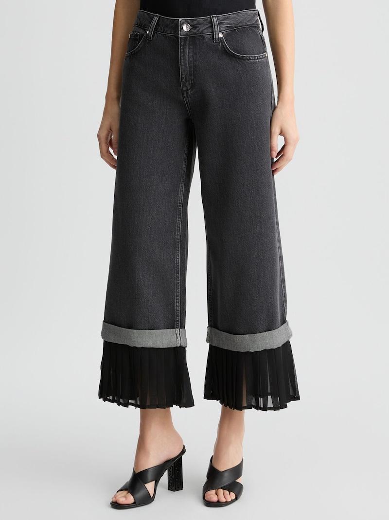 Sinned X About You Acampanado Vaquero Liu Jo En Negro Negro Denim