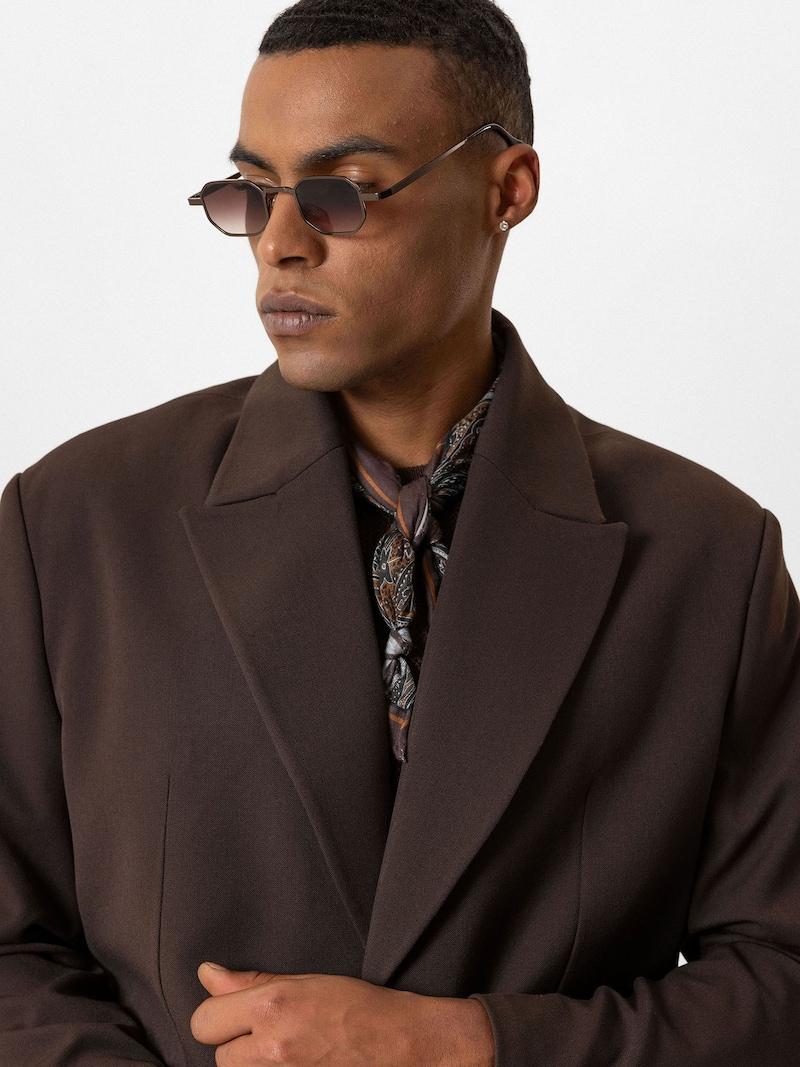 Sinned X About You Ajuste Regular Chaqueta Saco Antioch En Marrón Oscuro