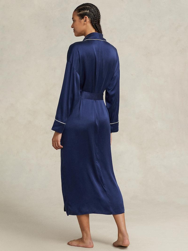 Sinned X About You Albornoz Corto ' Heritage Silk ' Polo Ralph Lauren En Navy