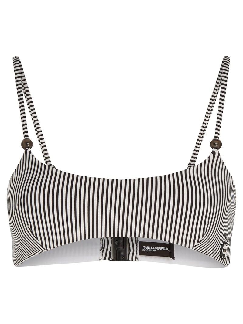 sinned x about you Bandeau Top de bikini Karl Lagerfeld en Blanco
