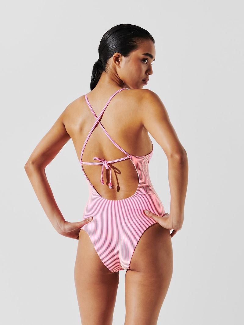 Sinned X About You Bandeau Traje De Baño 'IKON' Karl Lagerfeld En Rosa