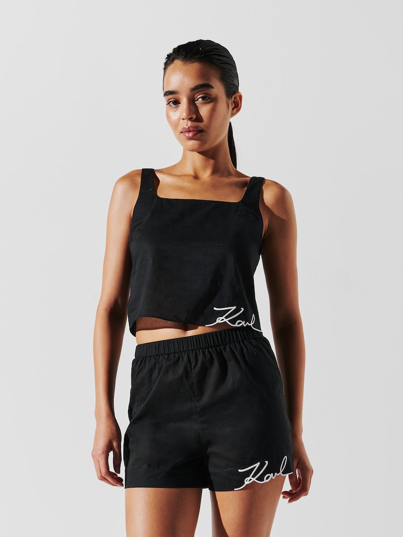Sinned X About You Bermudas Karl Lagerfeld En Negro