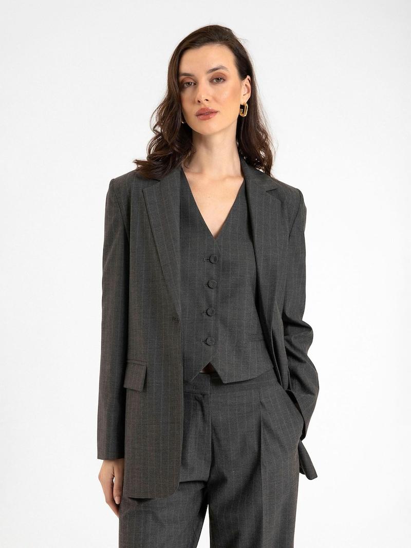 Sinned X About You Blazer 'Adele' Antioch En Gris Gris Oscuro