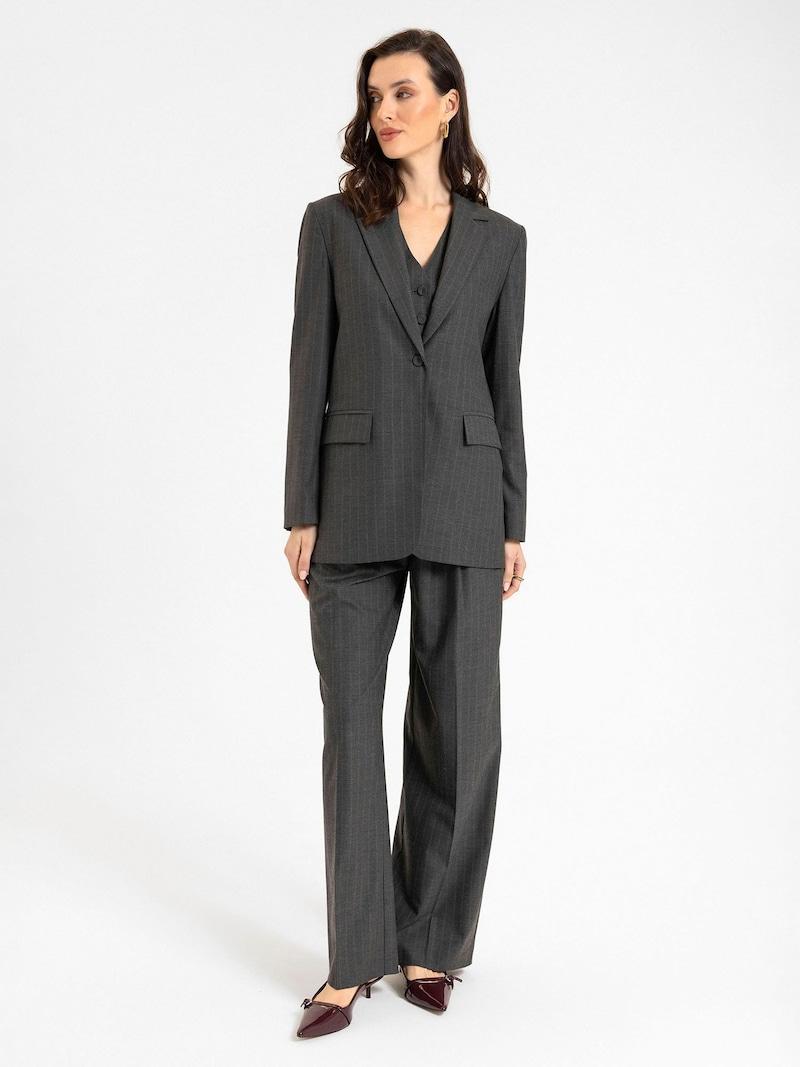 Sinned X About You Blazer 'Adele' Antioch En Gris Gris Oscuro