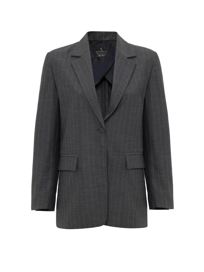 sinned x about you Blazer 'Adele' Antioch en Gris Gris Oscuro