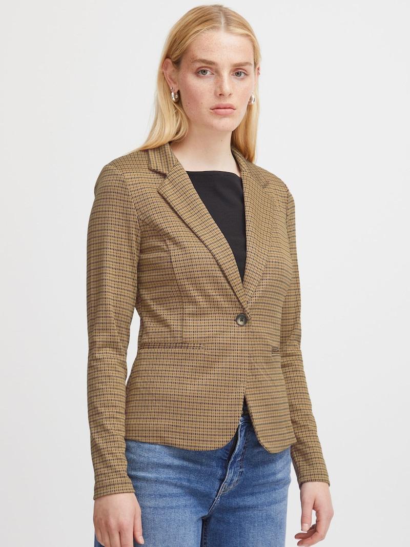 Sinned X About You Blazer ICHI En Sepia Marrón Claro