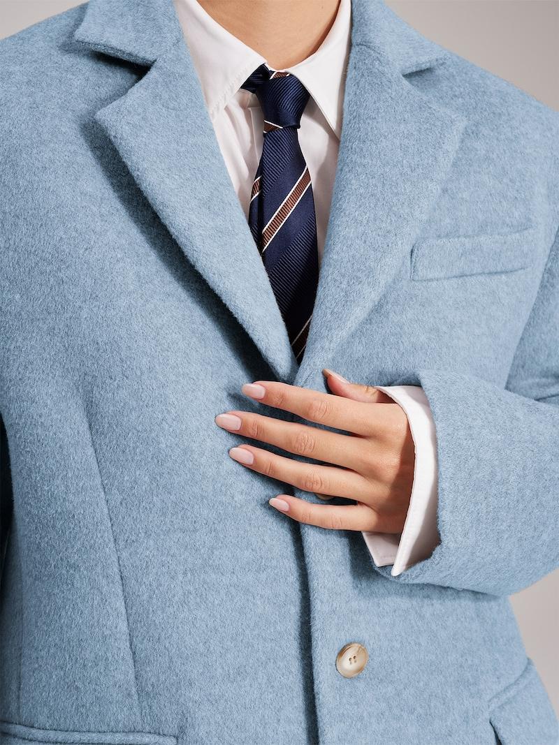 Sinned X About You Blazer 'Jenna' RÆRE By Lorena Rae En Azul Claro