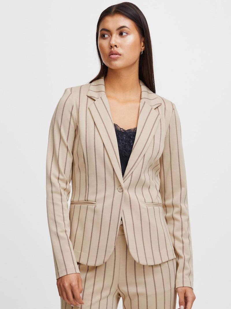 Sinned X About You Blazer 'RUTI' ICHI En Beige Oscuro Beige Moteado