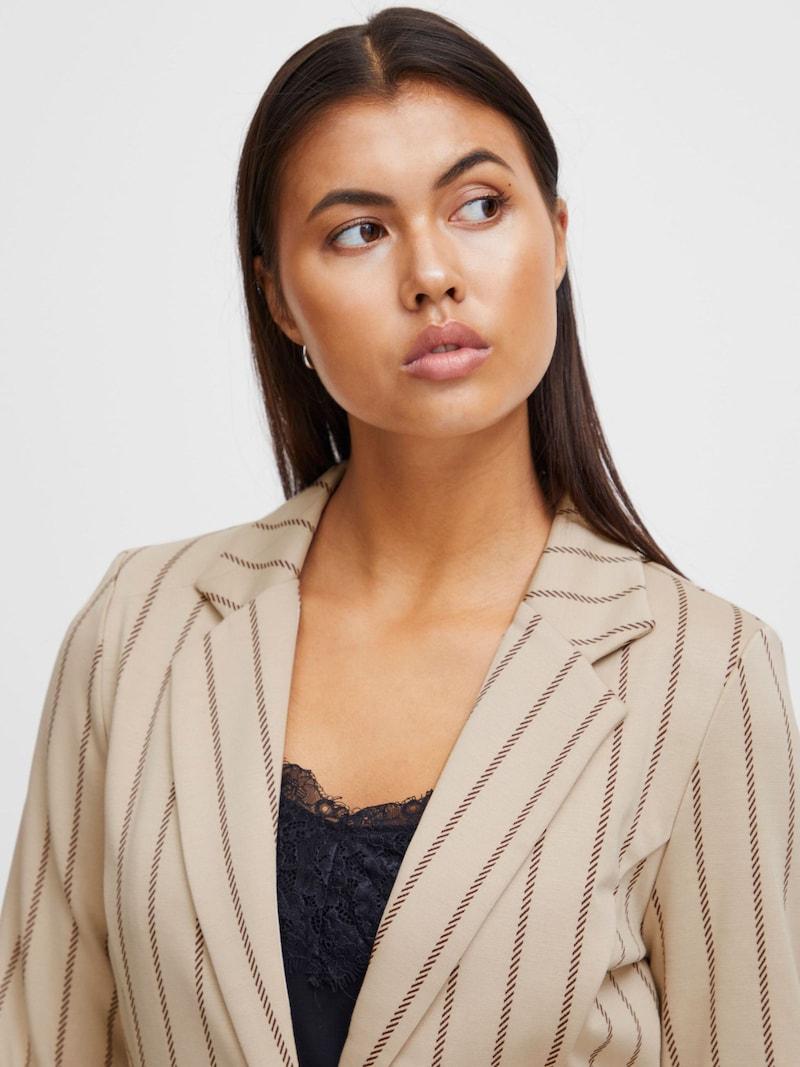 Sinned X About You Blazer 'RUTI' ICHI En Beige Oscuro Beige Moteado