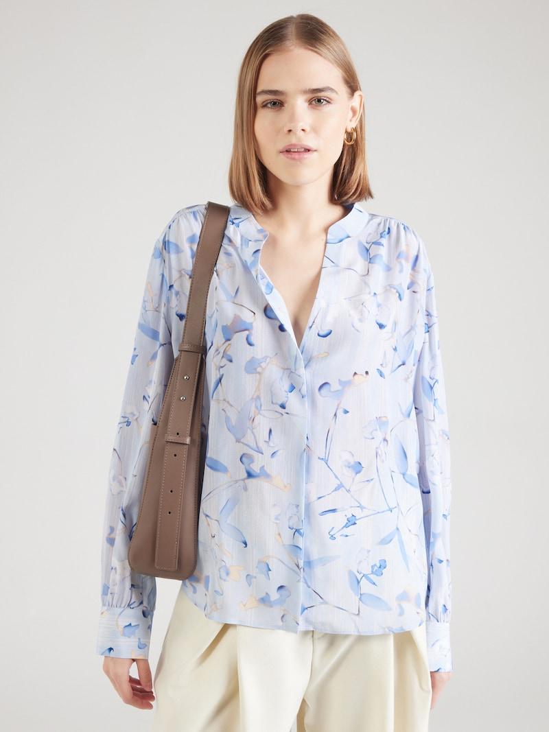 Sinned X About You Blusa 'Banora18' BOSS En Azul Oscuro Azul Claro