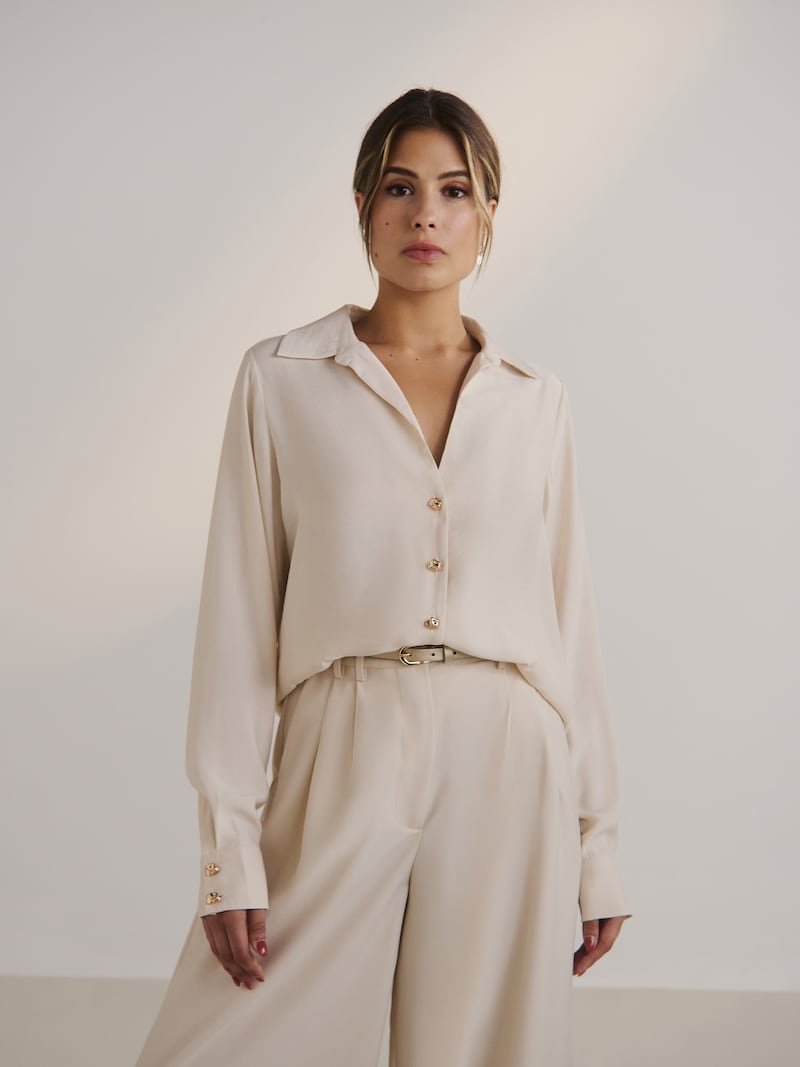 Sinned X About You Blusa 'Hanni' Guido Maria Kretschmer Women En Crema