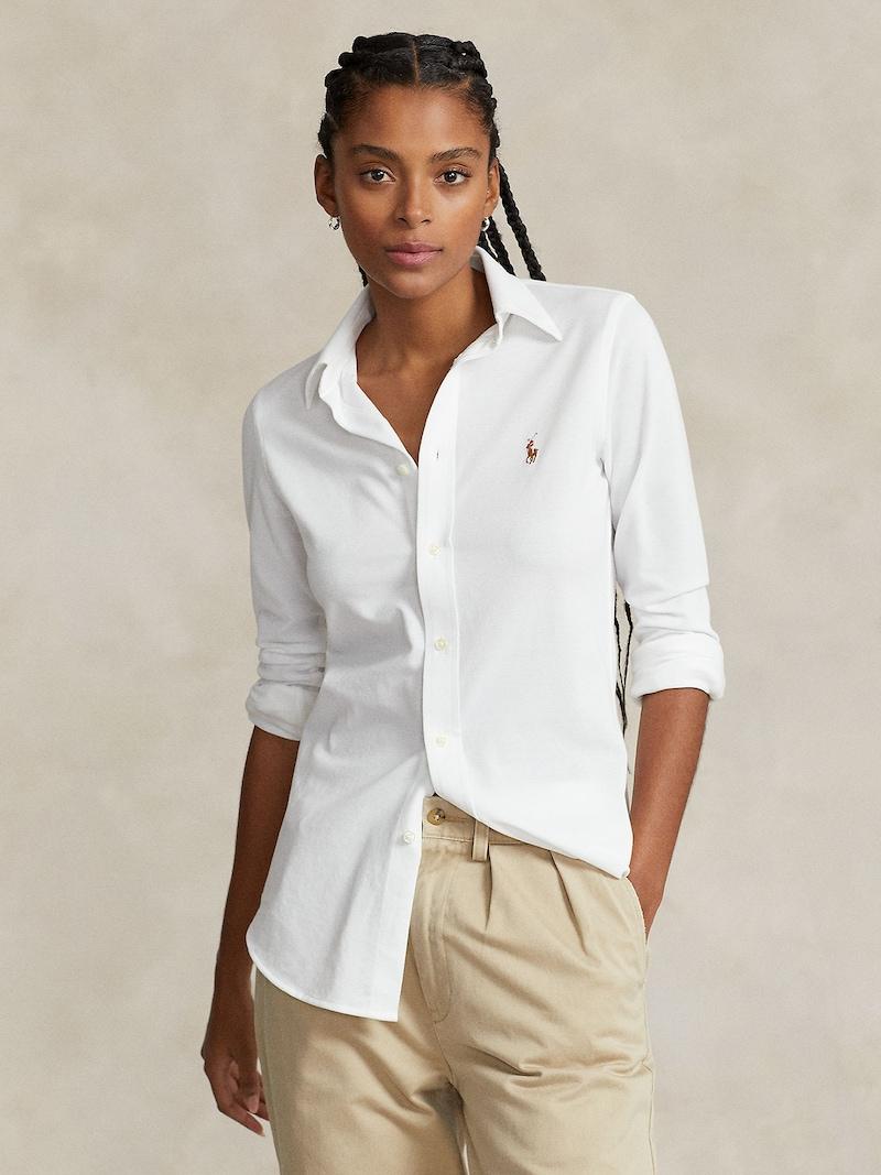 Sinned X About You Blusa 'Heidi' Polo Ralph Lauren En Blanco
