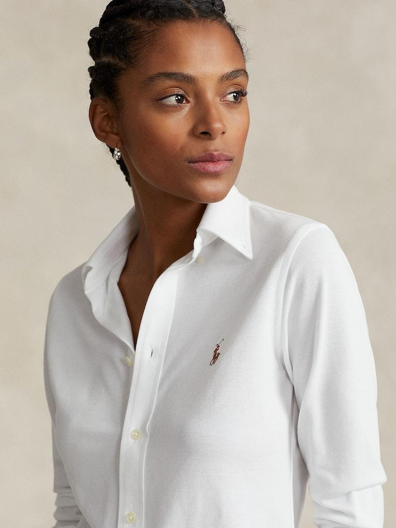 Sinned X About You Blusa 'Heidi' Polo Ralph Lauren En Blanco