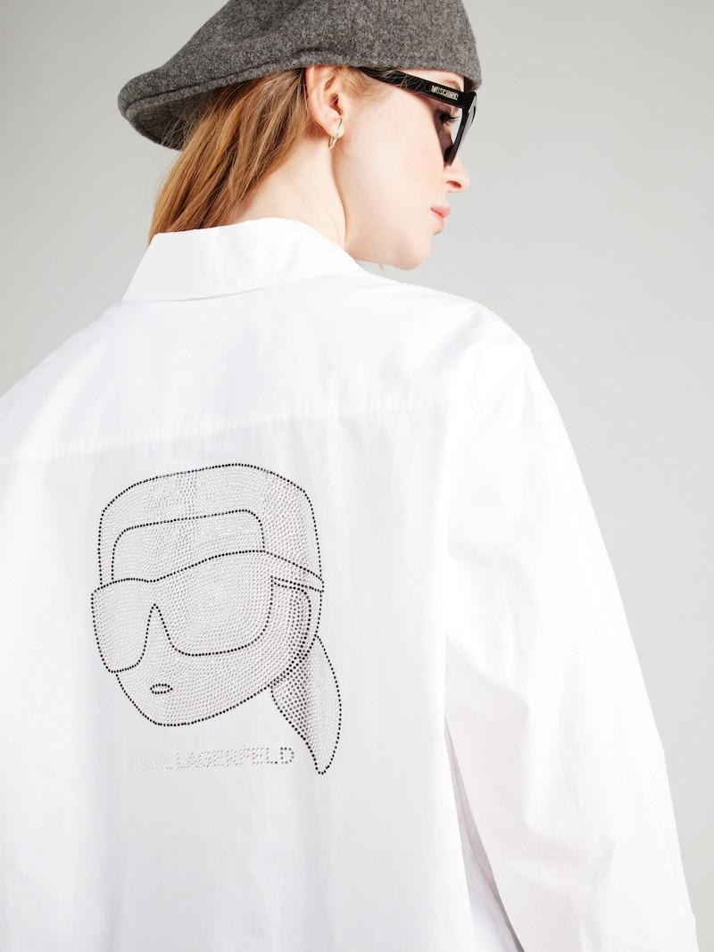 Sinned X About You Blusa Karl Lagerfeld En Offwhite