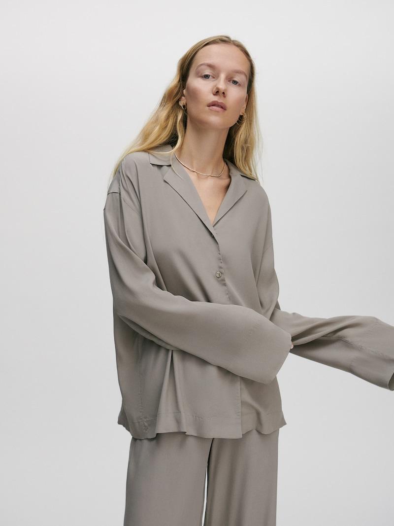 Sinned X About You Blusa 'Lilia' ABOUT YOU X Marie Von Behrens En Taupe