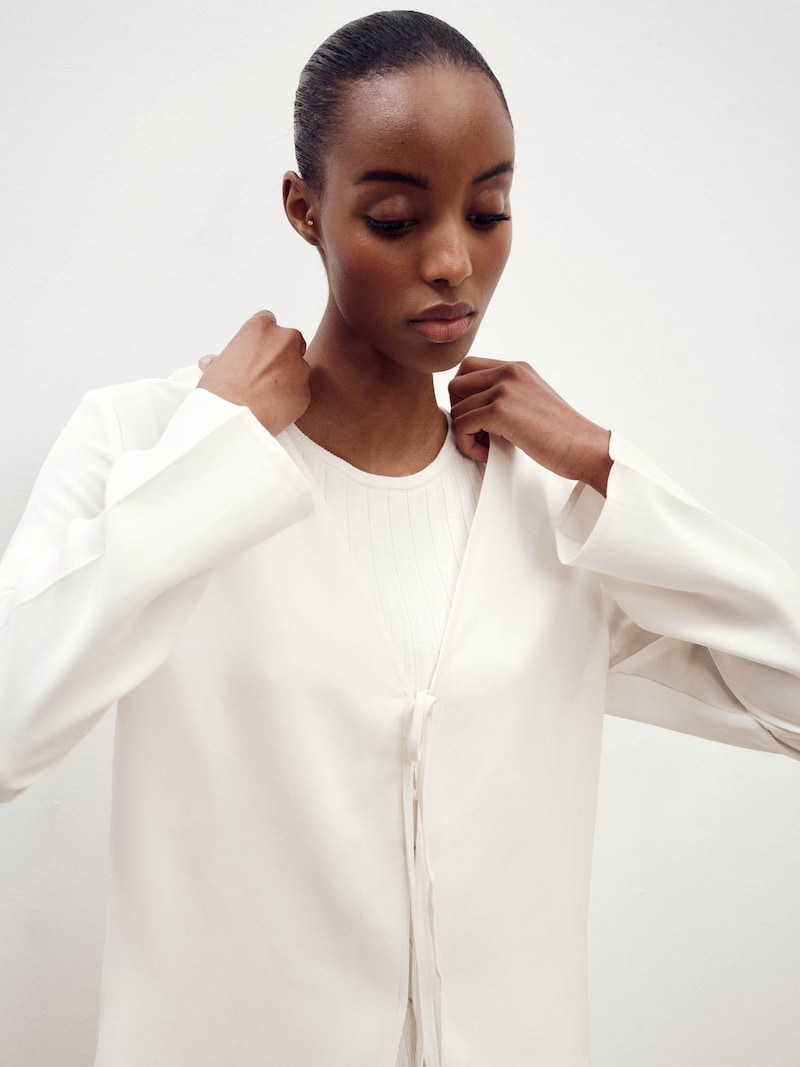 Sinned X About You Blusa 'Silva' ABOUT YOU X Marie Von Behrens En Blanco