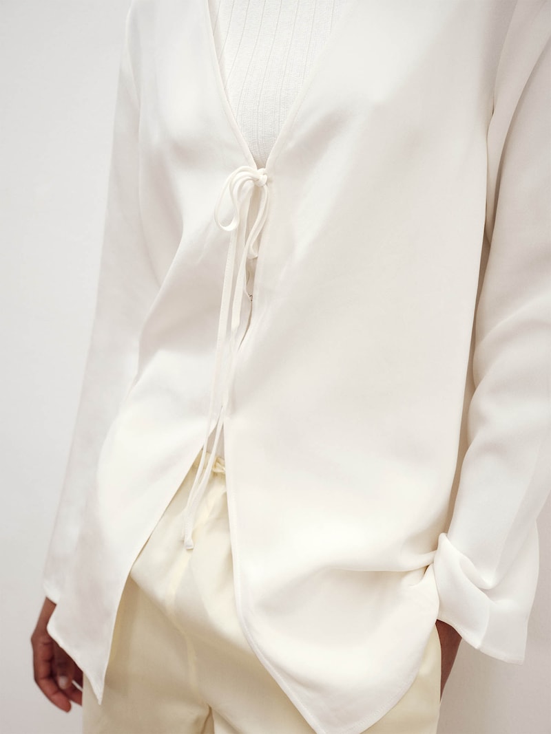 Sinned X About You Blusa 'Silva' ABOUT YOU X Marie Von Behrens En Blanco