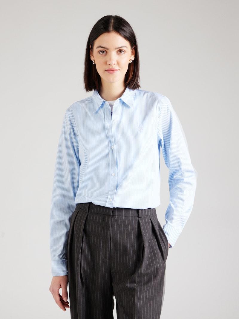 Sinned X About You Blusa 'The Essential' HUGO En Azul Claro