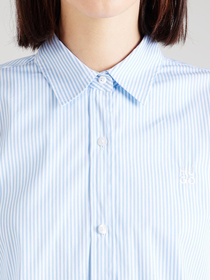 Sinned X About You Blusa 'The Essential' HUGO En Azul Claro