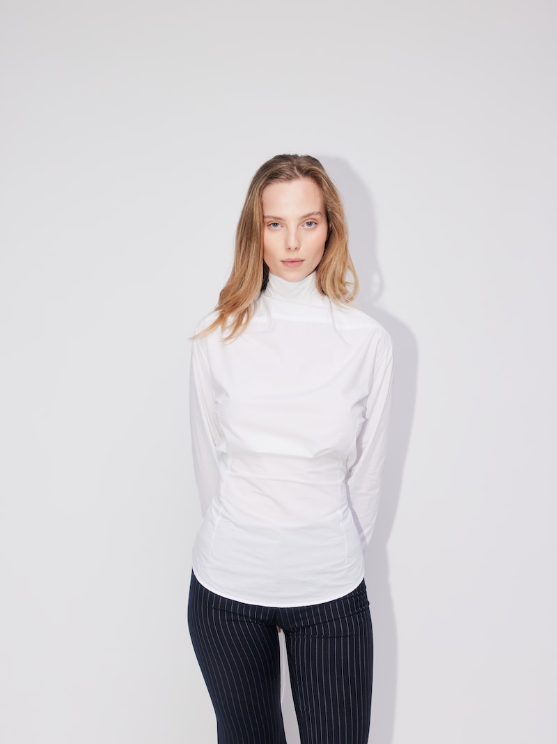 Sinned X About You Blusa 'Upcycling' ABOUT YOU REBIRTH STUDIOS En Blanco