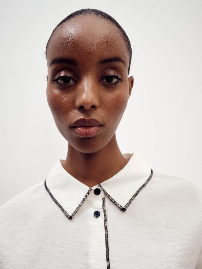 Sinned X About You Blusa 'Vivian' ABOUT YOU X Marie Von Behrens En Blanco