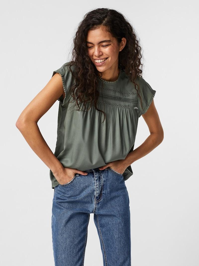 Sinned X About You Blusa 'VMDebbie' VERO MODA En Verde