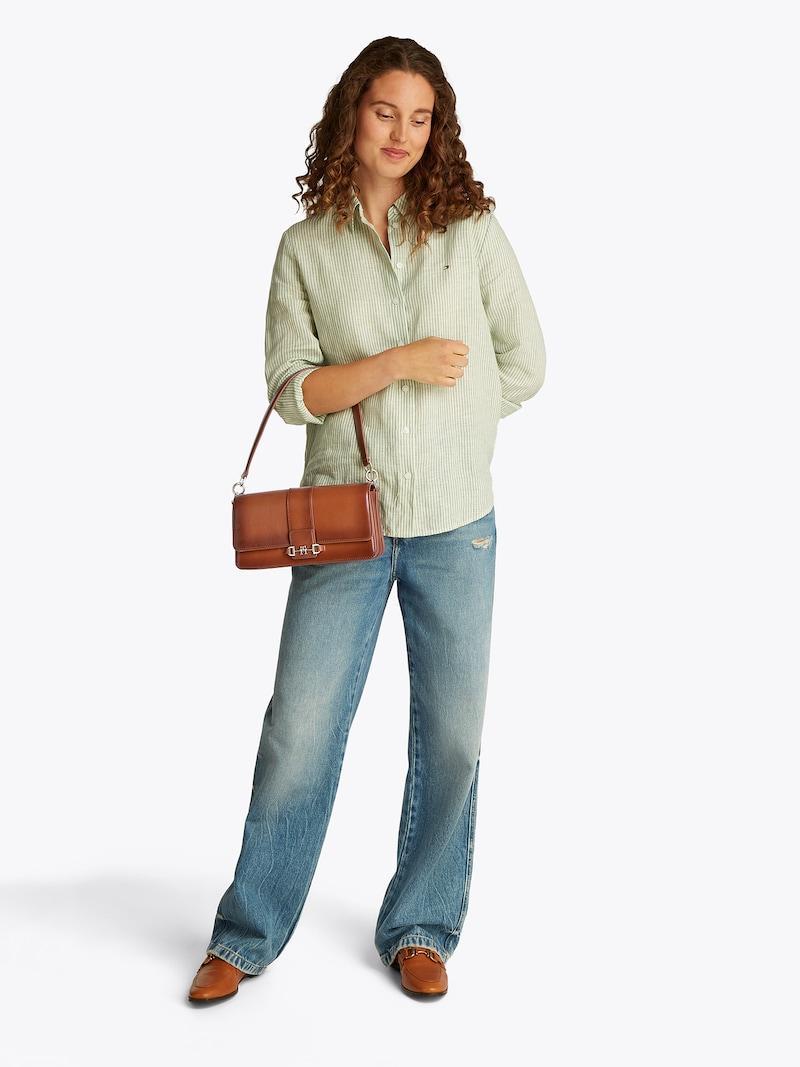 Sinned X About You Bolso De Hombro 'HERITAGE' TOMMY HILFIGER En Cognac