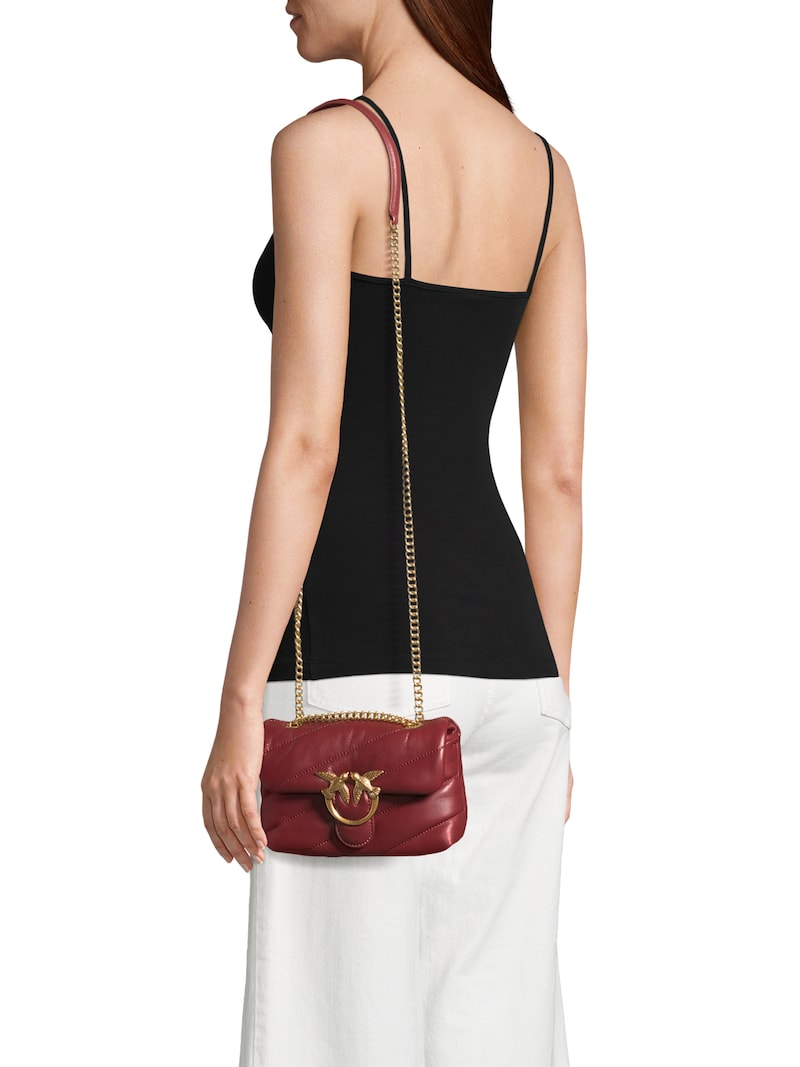 Sinned X About You Bolso De Hombro 'LOVE BABY' PINKO En Rojo Oscuro