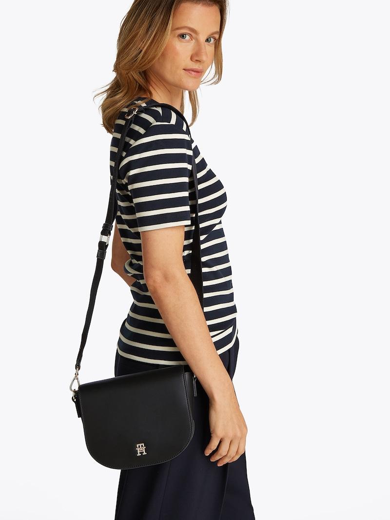 Sinned X About You Bolso De Hombro TOMMY HILFIGER En Negro