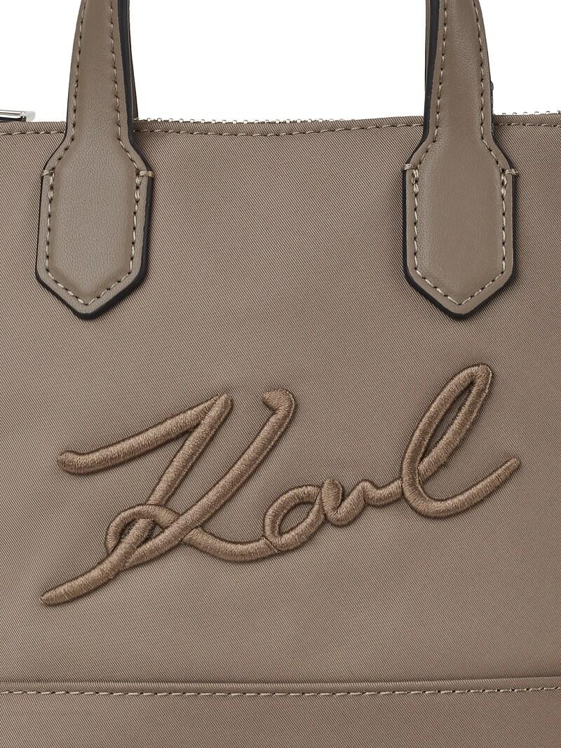 Sinned X About You Bolso Saco ' SIGNATURE SMALL ' Karl Lagerfeld En Gris