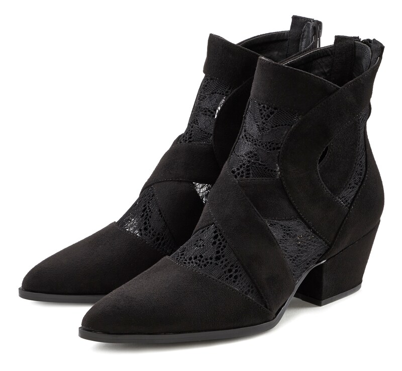 Sinned X About You Botas De Tobillo LASCANA En Negro