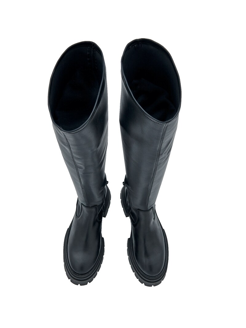 Sinned X About You Botas Sobre La Rodilla 'Wisgard' EDITED En Negro